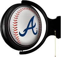 The Fan-Brand Atlanta Braves Baseball Original Rotating Lighted Wall Sign                                                       