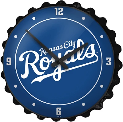 The Fan-Brand Kansas City Royals Wordmark Bottle Cap Wall Clock                                                                 