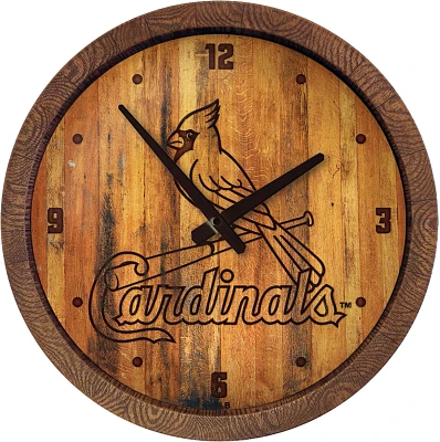 The Fan-Brand St. Louis Cardinals Branded Faux Barrel Top Wall Clock                                                            