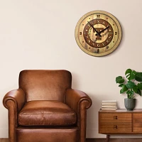 The Fan-Brand Texas Rangers Ash Branded Faux Barrel Top Wall Clock                                                              