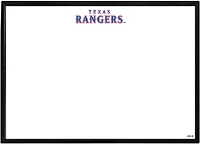 The Fan-Brand Texas Rangers Wordmark Framed Dry Erase Wall Sign                                                                 