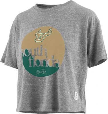 Three Square Women's University of South Florida Knobi Jasper Stanwick Cropped T-shirt