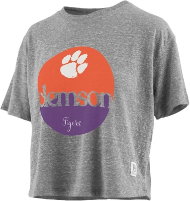 Three Square Women's Clemson University Knobi Jasper Stanwick Cropped T-shirt