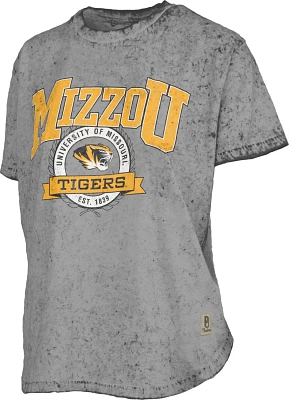 Three Square Women's University of Missouri Sun Washed Gibraltar Cropped T-shirt