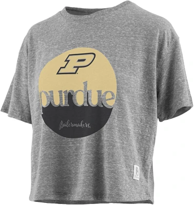 Three Square Women's Purdue University Knobi Jasper Stanwick Cropped T-shirt