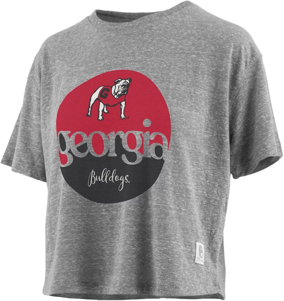 Three Square Women's University of Georgia Knobi Jasper Stanwick Cropped T-shirt