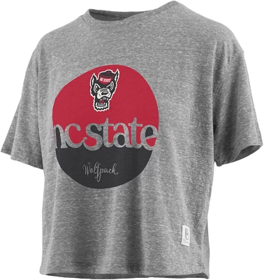 Three Square Women's North Carolina State University Knobi Jasper Stanwick Cropped T-shirt