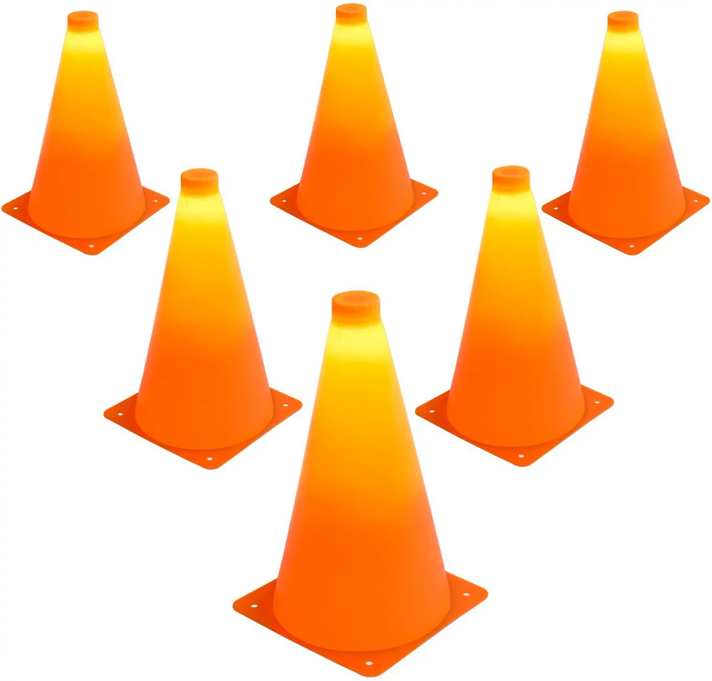 GoSports LED Light Up Sports Cones 6-Pack                                                                                       