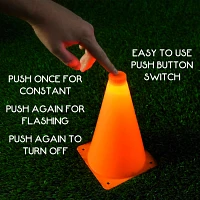 GoSports LED Light Up Sports Cones 6-Pack                                                                                       