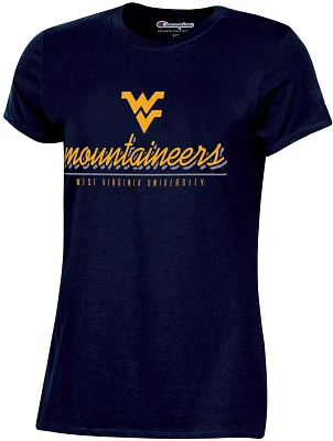 Champion Women's West Virginia University Script T-shirt                                                                        