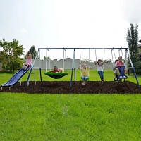 Sportspower Rosemead Metal Swing and Slide Set                                                                                  