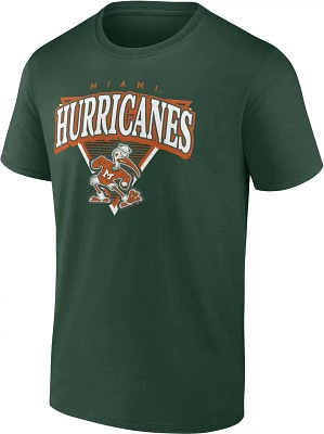 Fanatics Men's University of Miami Fundamentals Modern Triblend T-shirt