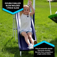 Sportspower Rosemead Metal Swing and Slide Set                                                                                  