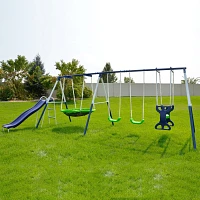 Sportspower Rosemead Metal Swing and Slide Set                                                                                  