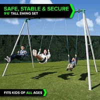 Sportspower Everest 10 ft Metal Swing Set                                                                                       