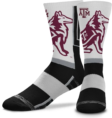 For Bare Feet Texas A&M University Mascot Snoop Crew Socks                                                                      
