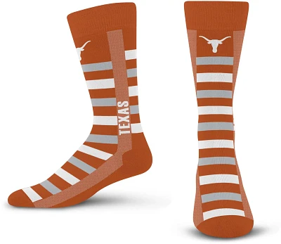 For Bare Feet University of Texas Word Crosswalk Socks                                                                          