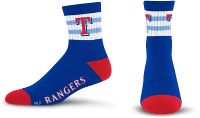 For Bare Feet Texas Rangers 5-Stripe Logo Socks                                                                                 