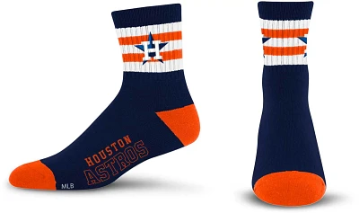 For Bare Feet Houston Astros 5-Stripe Logo Socks                                                                                