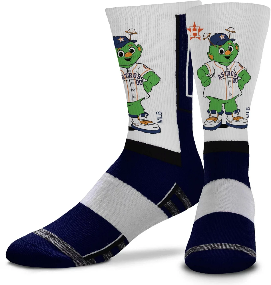 For Bare Feet Houston Astros Mascot Snoop Crew Socks                                                                            