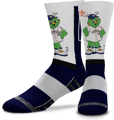 For Bare Feet Houston Astros Mascot Snoop Crew Socks                                                                            