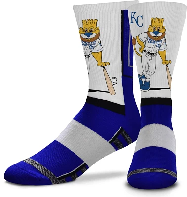 For Bare Feet Kansas City Royals Mascot Snoop Crew Socks                                                                        