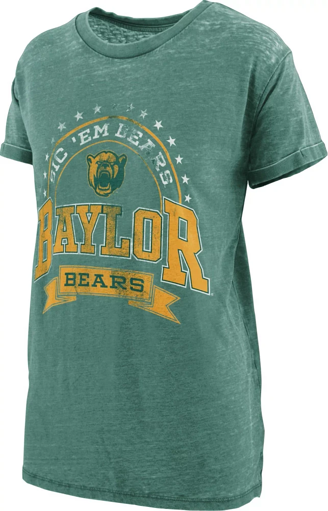 Three Square Women's Baylor University Vintage Boyfriend Captain T-shirt