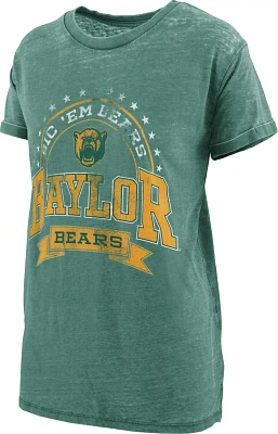 Three Square Women's Baylor University Vintage Boyfriend Captain T-shirt