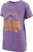 Three Square Women's East Carolina University Vintage Boyfriend Captain T-shirt