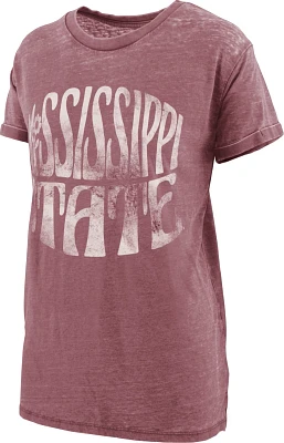 Three Square Women’s Mississippi State University Vintage Boyfriend Goldie Graphic T-shirt