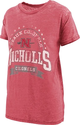 Three Square Women's Nicholls State University Vintage Boyfriend Captain T-shirt                                                