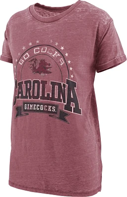 Three Square Women's University of South Carolina Vintage Boyfriend Captain T-shirt