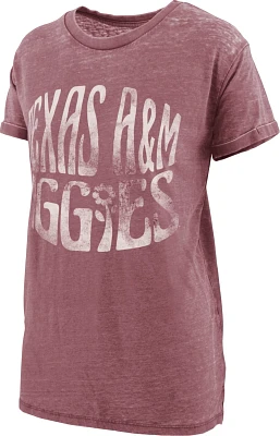 Three Square Women’s Texas A&M University Vintage Boyfriend Goldie Graphic T-shirt