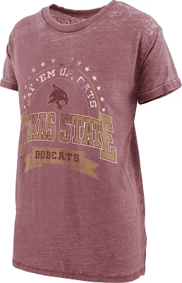 Three Square Women's Texas State University Vintage Boyfriend Captain T-shirt