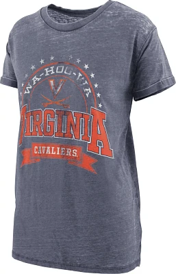 Three Square Women's University of Virginia Vintage Boyfriend Captain T-shirt