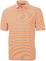 Cutter & Buck Men's Clemson University Virtue ECO Recycled Striped Pique Polo