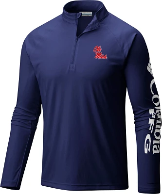 Columbia Sportswear Men's University of Mississippi Terminal Tackle 1/4 Zip Sweatshirt