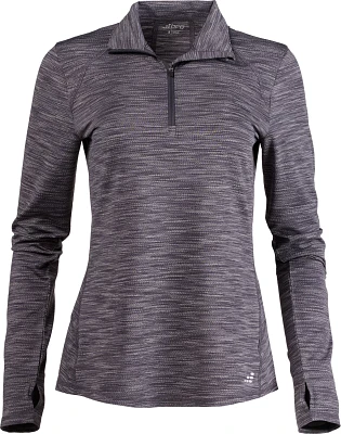 BCG Women's Jacquard Pullover 1/4 Zip Top