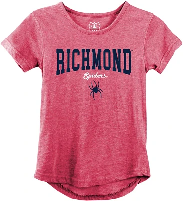 Wes and Willy Girls' University of Richmond Boatneck Burnout Graphic T-shirt