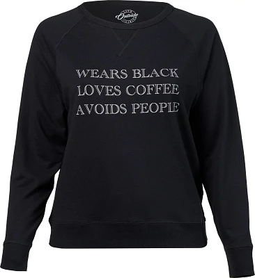Live Outside the Limits Women's Wears Black Long Sleeve Sweatshirt