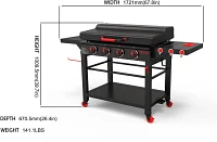 Outdoor Gourmet 4-Burner 36'' Griddle                                                                                           