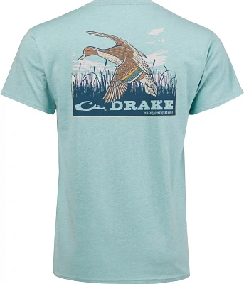 Drake Waterfowl Flying Ducks From Marsh Short Sleeve T-shirt                                                                    
