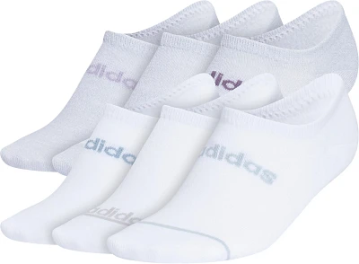 adidas Women's Superlite Linear 3 Super No Show Socks 6-Pack                                                                    