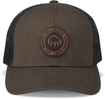 Wolverine 1883 Leather Patch Heavy Duty Canvas Adjustable Cap