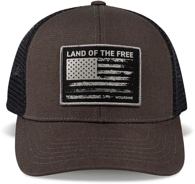 Wolverine Adults' Land of the Free Heavy Duty Canvas Adjustable Trucker Cap