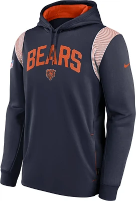 Nike Men's Chicago Bears Athletic Stack Long Sleeve Pullover Hoodie
