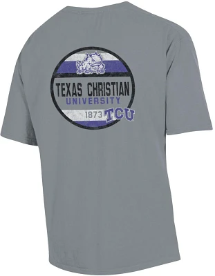 GEAR FOR SPORTS Men's Texas Christian University Comfort Wash Circle T-shirt
