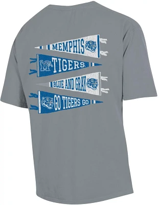 GEAR FOR SPORTS Men's University of Memphis Comfort Wash Team Pennants T-shirt