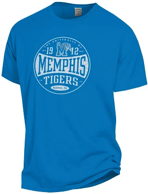 GEAR FOR SPORTS Men's University of Memphis Comfort Wash Circle Logo T-shirt