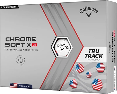 Callaway 2023 Chrome Soft XLS Tripletrack USA TruTrack Golf Balls 12-Pack                                                       